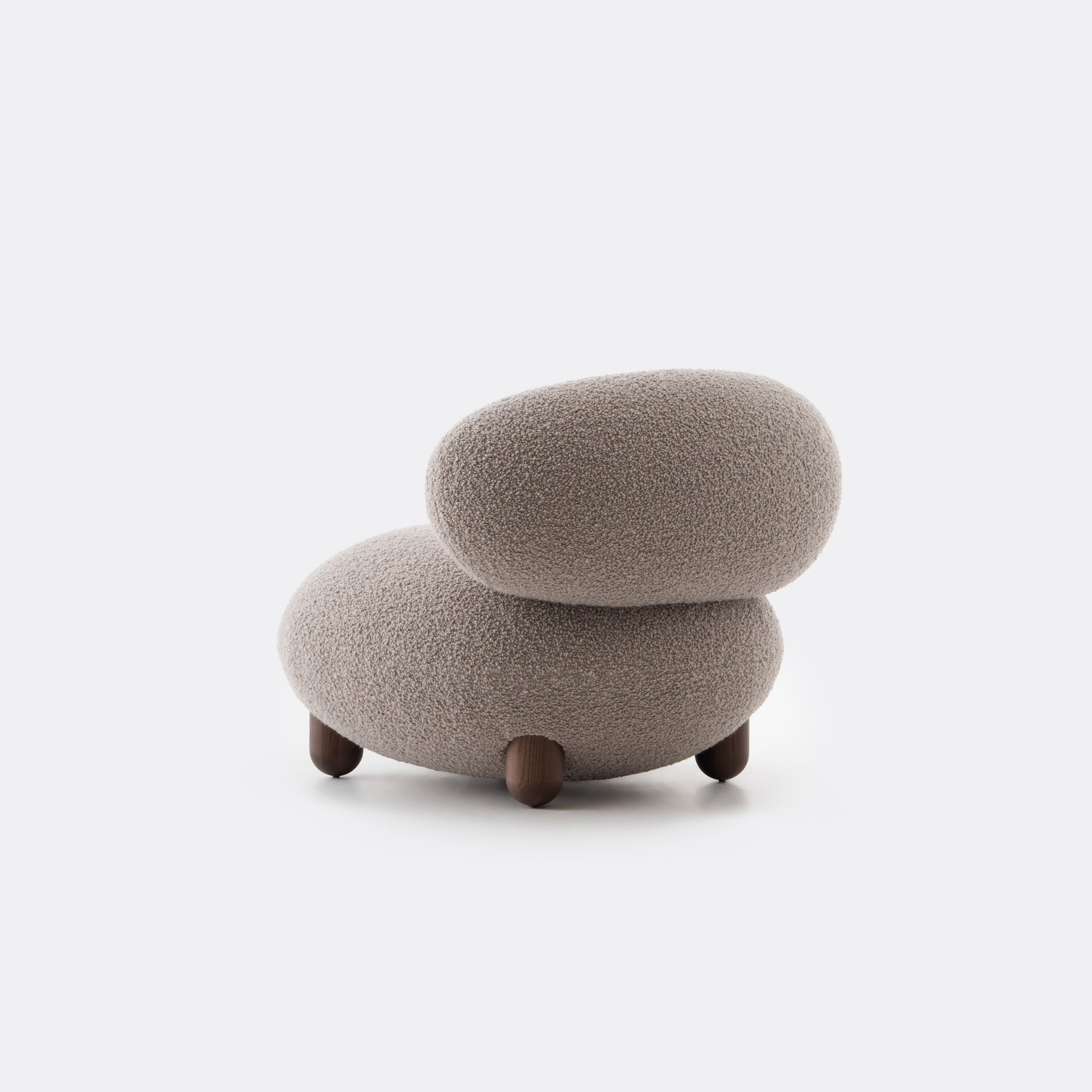 Flock Lounge Chair with ottoman combines bold forms and Flock Lounge Chair with ottoman combines bold forms and